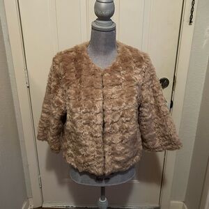 Forever 21 Light Brown Fur Jacket